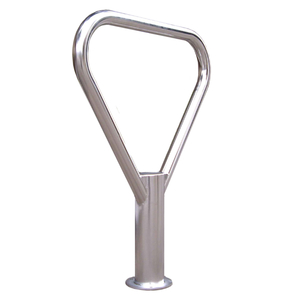 Support de vélo simple galvanisé stationnaire avec bras pour l'extérieur