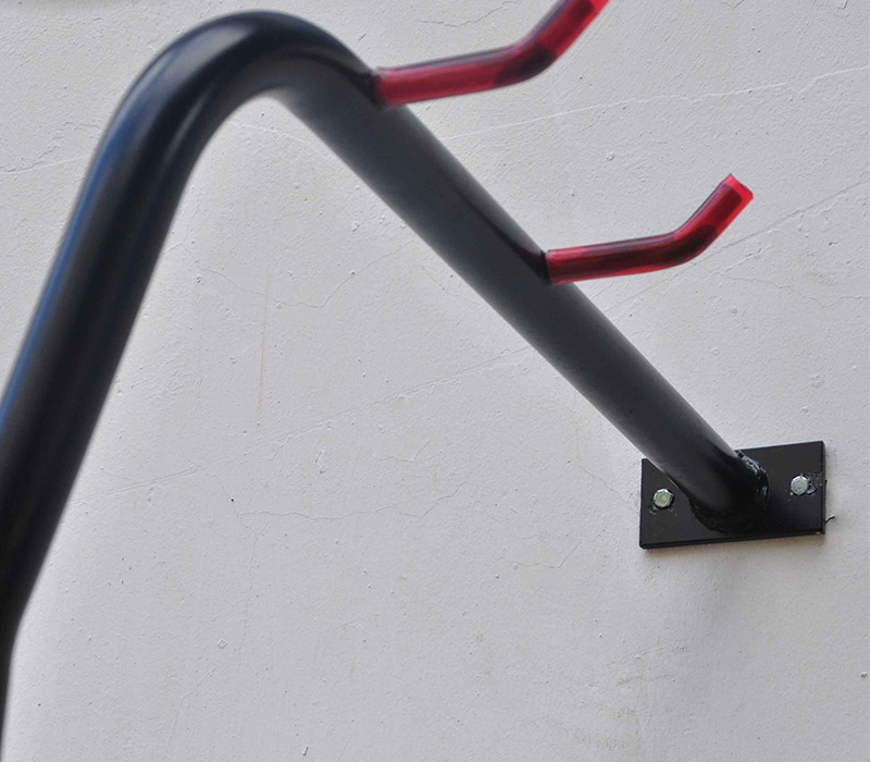 Crochet de stationnement mural pour support de vélo d'intérieur en acier domestique