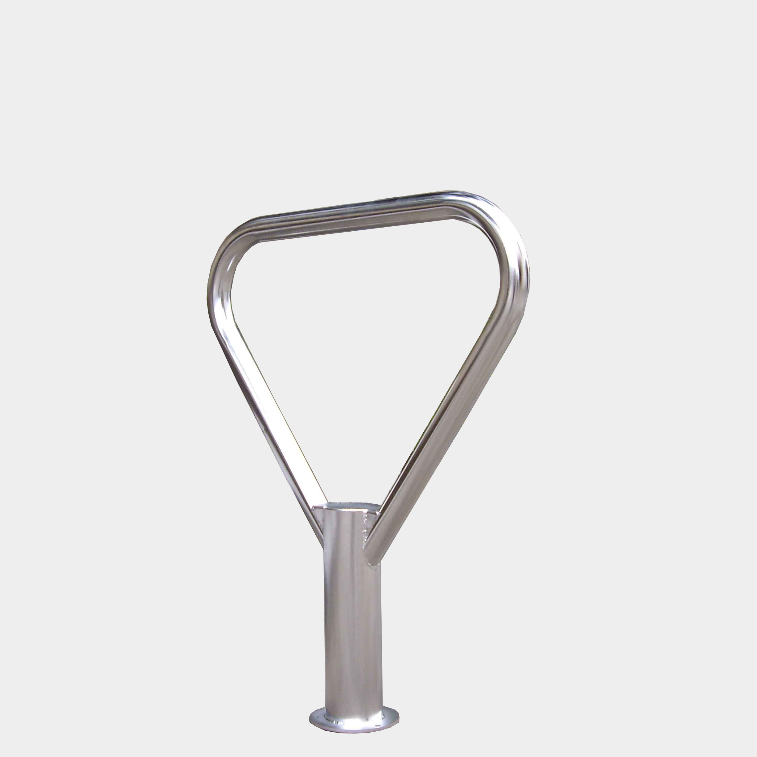 Support de vélo simple pour tribune montée au sol en métal triangulaire durable
