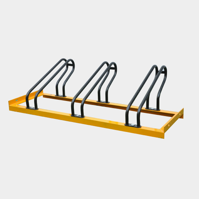 Rangement horizontal pour porte-vélos à 3 supports pour l'extérieur