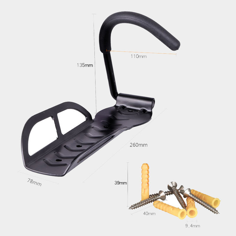 Stockage de support de support de vélo vertical fixé au mur d'intérieur pour la maison