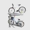 Accueil Support de vélo à double niveau 4 Porte-vélos à profil bas avec rangement