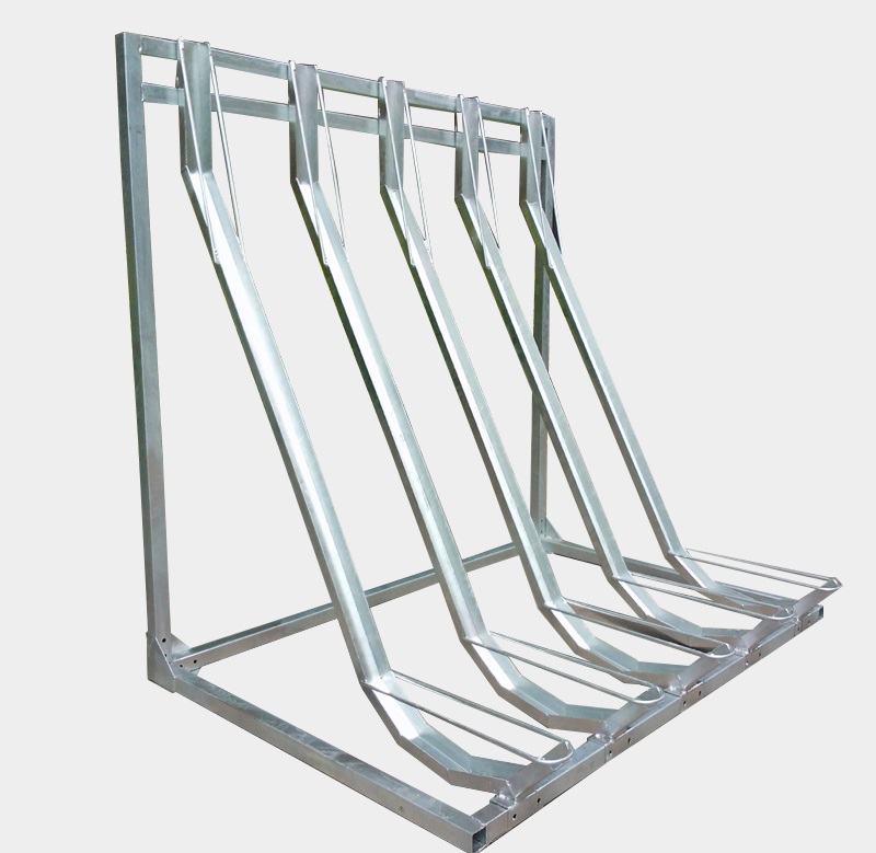 Support vertical extérieur en acier galvanisé de cadre de stationnement de stockage de support de vélo