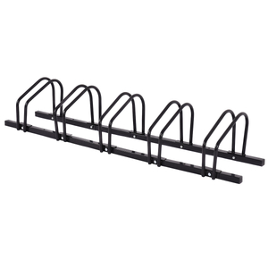 Support de stationnement d'affichage de vélo du style 5 d'U monté par plancher galvanisé résistant