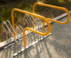 Porte-vélos commercial moderne sécurisé à montage haut ou bas