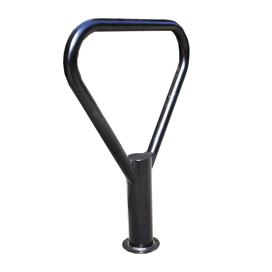 Support de vélo simple pour tribune montée au sol en métal triangulaire durable