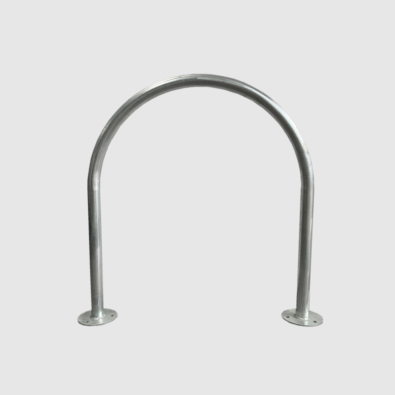 Support de vélo à cerceau simple en forme de U industriel en acier
