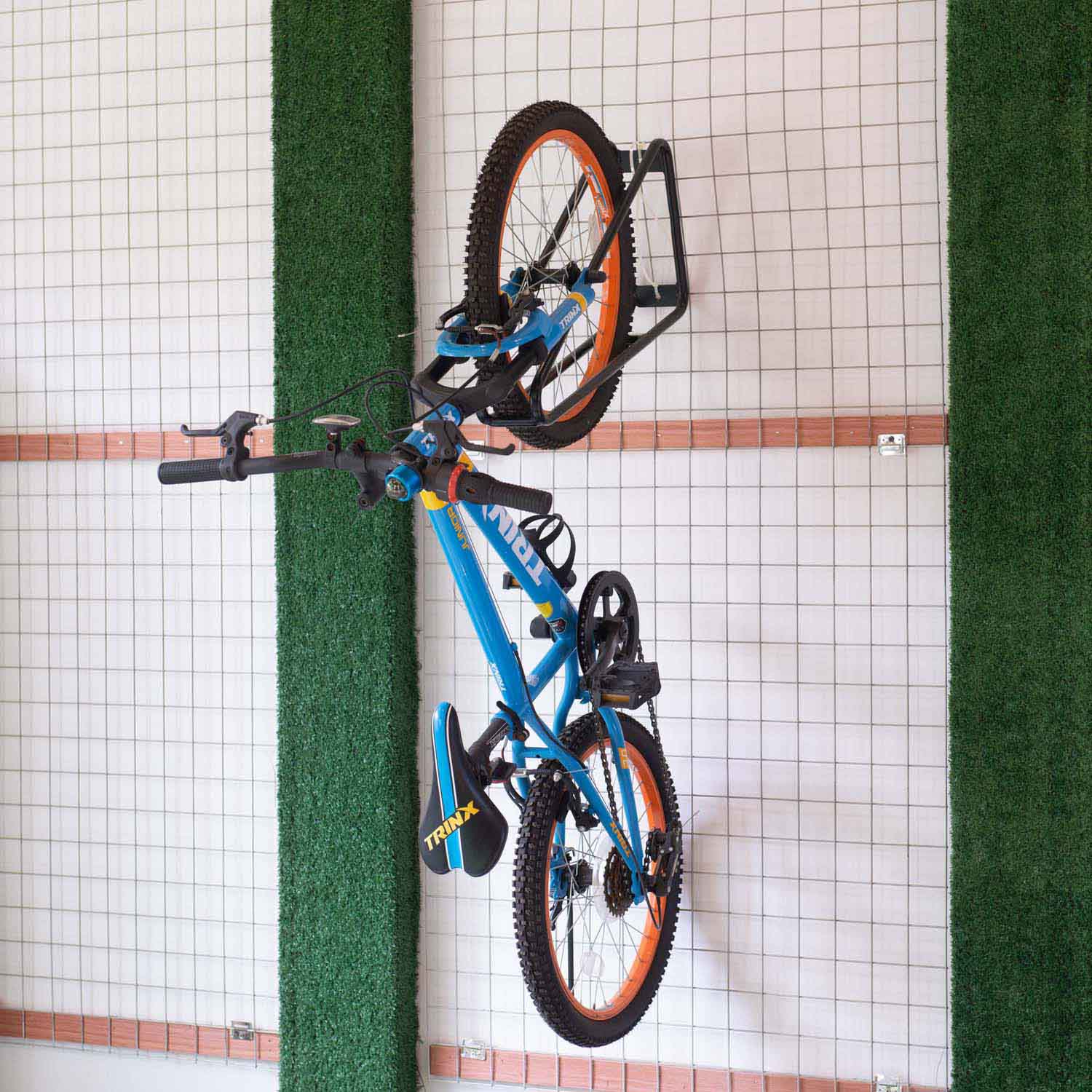 Support de montage mural triangulaire Support de crochets de rangement pour vélo avec serrure