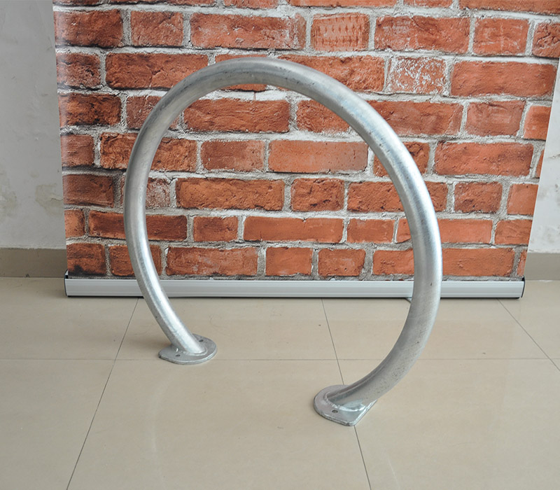 Support galvanisé pratique au sol pour vélo en U pour résidence de haute qualité