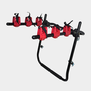 L'attelage de vélo extérieur de support de coffre en acier porte le transporteur pour le transport de 3 vélos