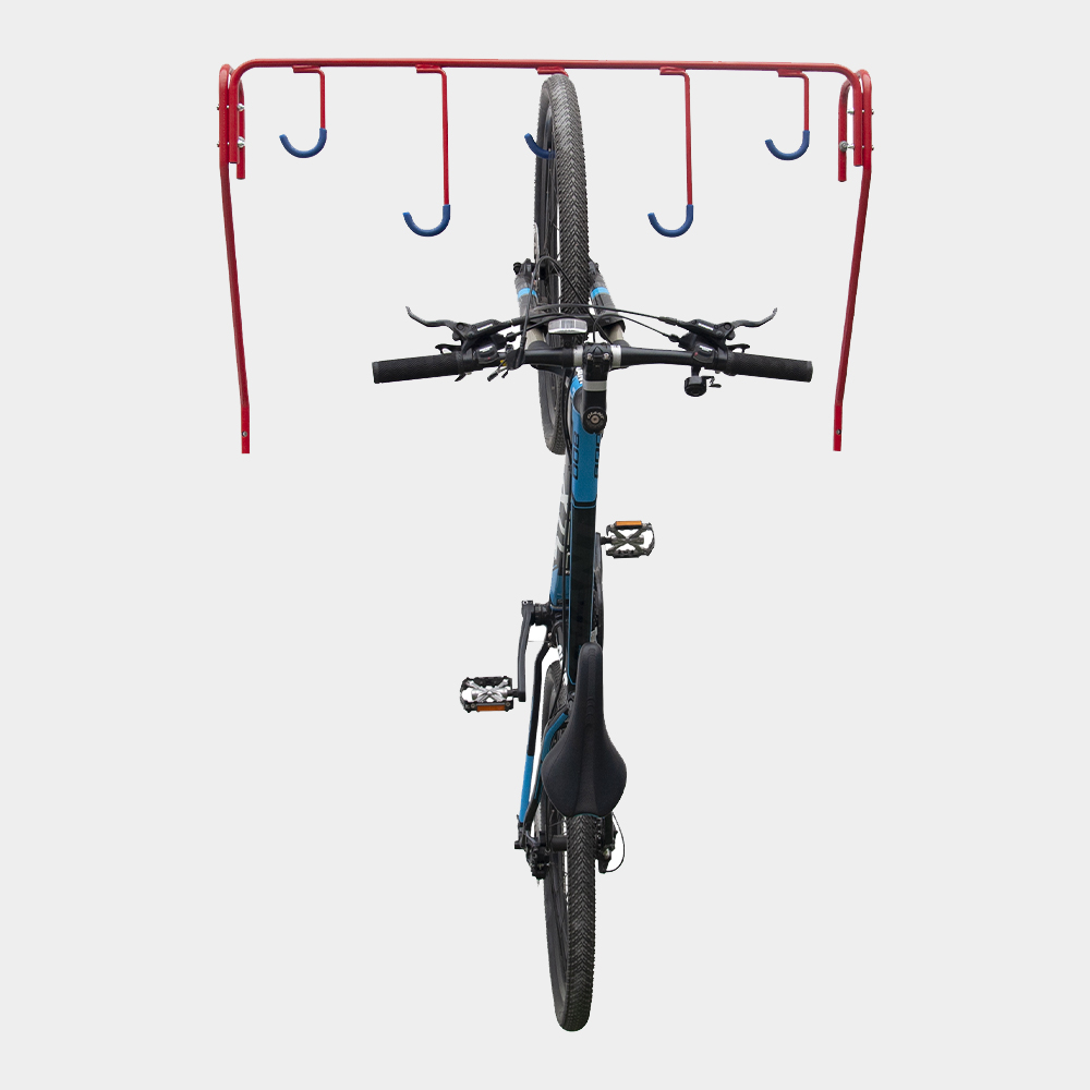 Support de rangement pour vélo monté sur crochet mural de qualité commerciale avec étagère